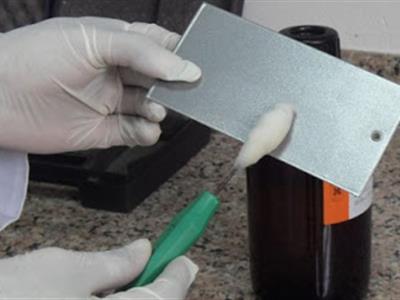 Powder Coating Tests - Chemical and solvent resistance test 